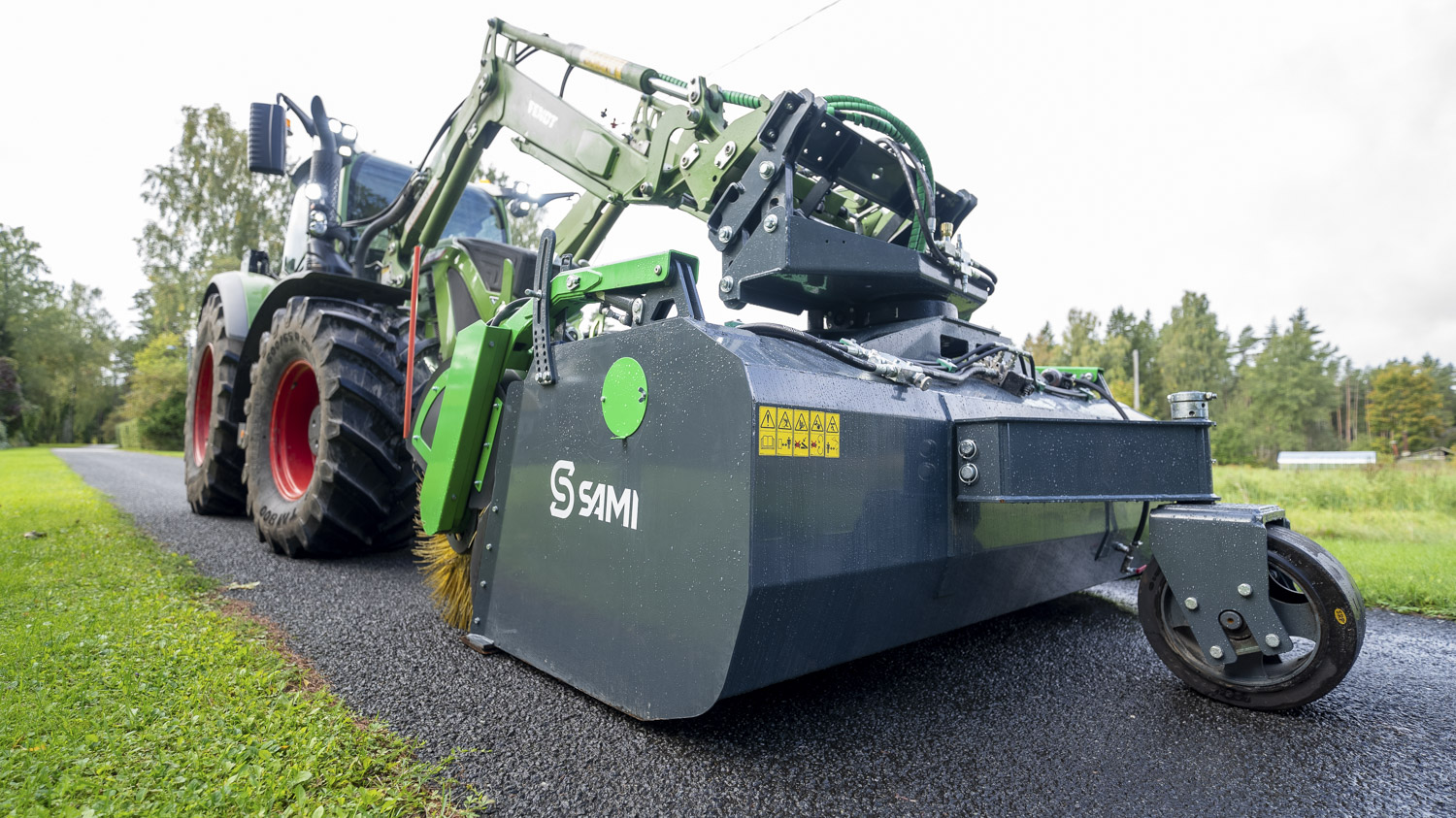 SAMI kopphari K-2500 pöördseadmega Fendt traktoril