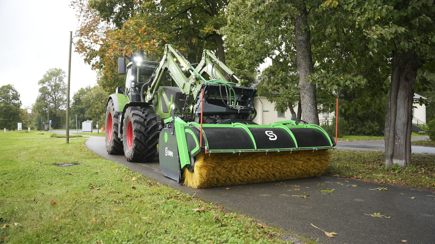 SAMI kopphari K-2500 pöördseadmega Fendt traktoril